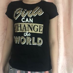 Girls can change the world shirt